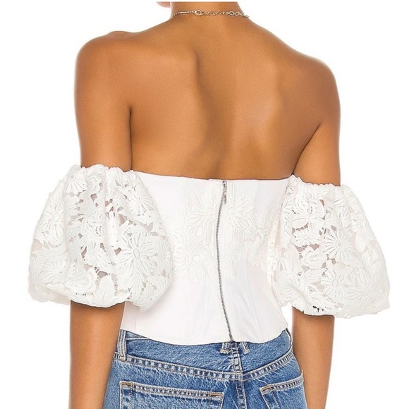 $158 LPA LACE CORSET TOP FOR LOVE LEMONS WEDDING BRIDAL STONE COLD FOX REVOLVE - Picture 8 of 8